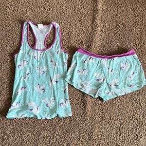 munki munki Unicorn Pajama Short Set